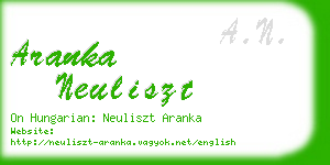 aranka neuliszt business card